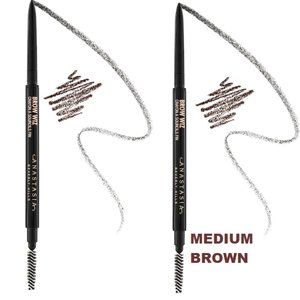 40% SALE 💛 2 Anastasia MEDIUM BROWN Brow Wiz Skinny Brow Pencil ✨ NEW IN BOXES